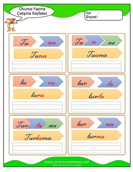 u sesi Grubu Çalışma Sayfaları